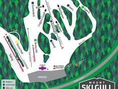 Trail map Mount Ski Gull