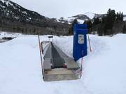 Conveyor belt at the valley station