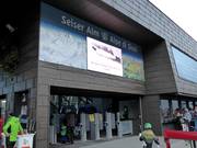 Information board at the valley station in Seis am Schlern