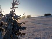 Sunrise at the Halde ski resort
