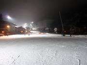 Night skiing