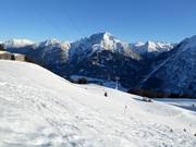 Start of the slopes at the Jöchelspitze mountain station