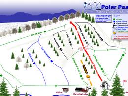 Trail map Polar Peak