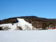 View of the Åslia Skisenter ski area