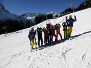 Vreni Schneider with her ski course