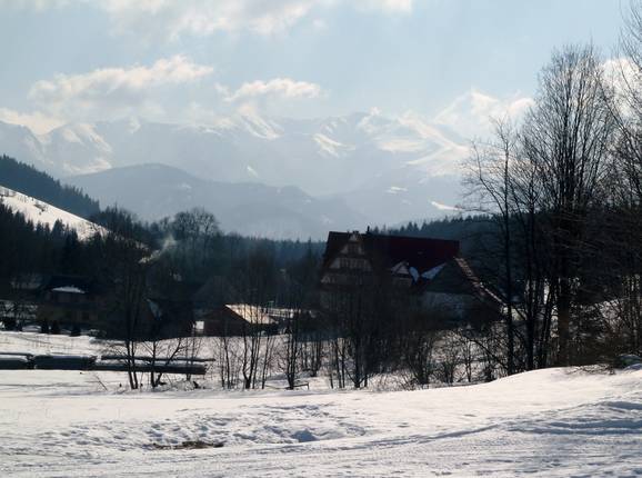 View of the High Tatras from Witów 