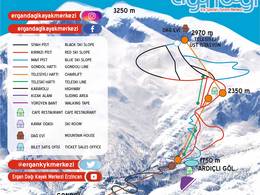 Trail map Ergan Dağı