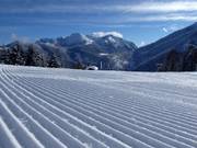 Very well-groomed slopes in the Christlum