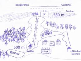 Trail map Monte Kienader – Bergkirchen