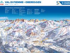 Trail map Latemar – Obereggen/Pampeago/Predazzo
