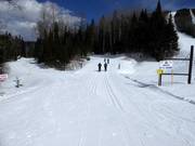 Start of the cross-country trails directly at the Le Mont Grand-Fonds ski area