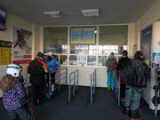 Well-maintained ticket area