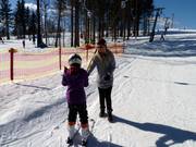 The staff assists with boarding