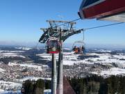 Alpspitz-Kombibahn 1 - Combined installation (4 pers. chair and 8 pers. gondola)