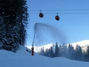 Snowmaking with lances in Jasná