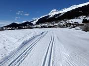 Cross-country ski trail Plaun Rueun in Brigels