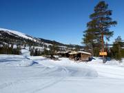 Fire pit in the ski resort of Stöten