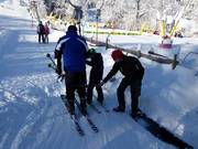 Dedicated staff at the beginner lifts