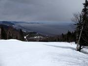 Challenging slope down to the Saint Lawrence River