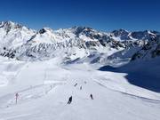 Smuggler slope at the Weißseejochbahn