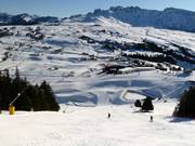 View over the Seiser Alm ski area