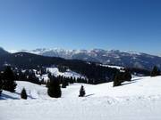 View over the Folgaria/Fiorentini ski area