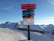 Slope signage in Ischgl