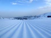 Very good slope grooming in the Sierra Nevada ski area