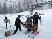 Assistance when boarding the chairlift