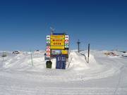 Information board at the summit