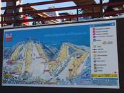 Large boards at the valley stations