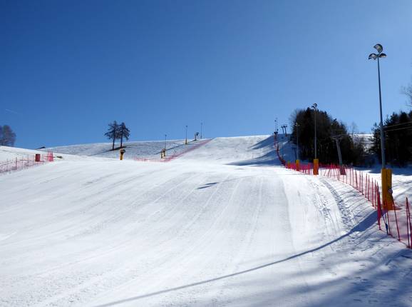 Wide slope in the Petersberg ski area