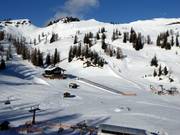 Conveyor belt in the Hollhausmulde and easy slopes at the Schartenlift