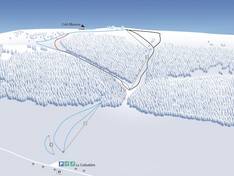 Trail map La Corbatière – La Roche-aux-Crocs