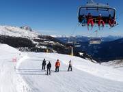 Start of the slopes at the 6-seater chairlift Schwemmeregg