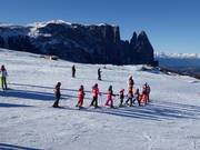 One of many ski courses on the Seiser Alm