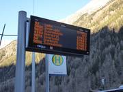 Extensive ski bus service