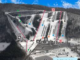 Trail map Tussey Mountain