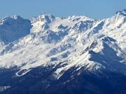 View of the Schwemmalm ski area from a distance