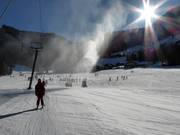 Snow production with snow guns in Werfenweng