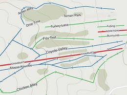 Trail map Thrill Hills – Fort Ransom