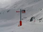 Slope sign-posting in the Brévent-Flégère ski resort