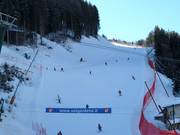 Goal of the challenging Saslong World Cup downhill run
