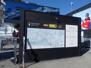 Exemplary information board at the valley station in Zinal