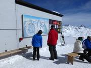 Information board at the Lagalb mountain station