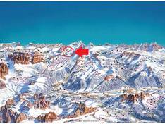 Trail map Passo Fedaia – Pian dei Fiacconi (Marmolada)