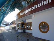 Well-maintained ticket area at the Papagenobahn