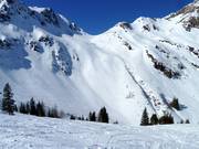 Freeride area at Zweitausender