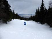 Start of a mogul slope