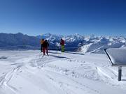 Magnificent view of the Valais mountain landscape